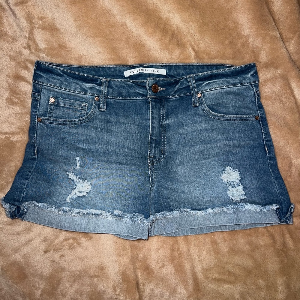 Celebrity Pink Jean Shorts